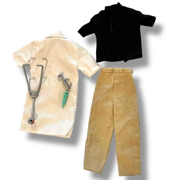 Vintage 1997 Dr. Ken 18898 Barbie Doctor Outfit Clothes And Accessories A-9 - Picture 2 of 4